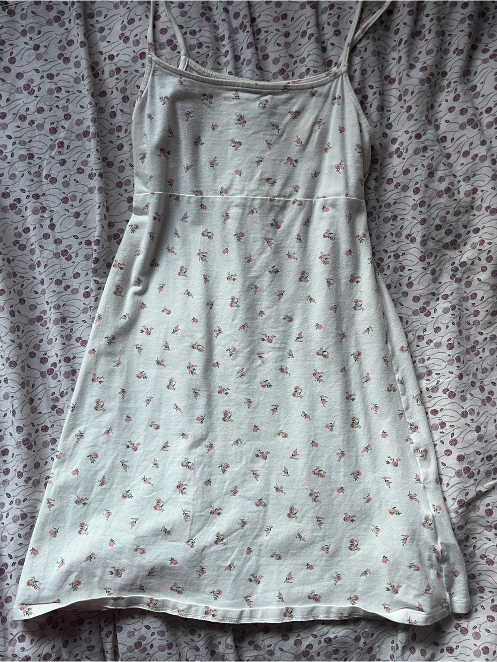 floral print spaghetti strap dress